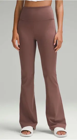 Lululemon Groove Super-High-Rise Flared Pant Nulu 32.5" Size 8 thumbnail 1