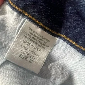 Hi-Low Straight Leg Frayed Hem Denim Pants in Medium Wash thumbnail 6