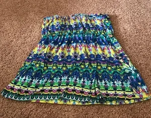 Multicolor Self-Esteem Tube Top with an Aztec Design thumbnail 1