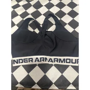 Under Armour sports bra criss cross style large EUC workout running women thumbnail 2