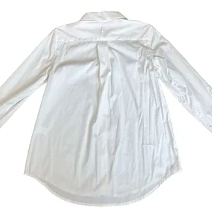Kal Rieman Ginna Tailored Shirt Button Down Size 2 White Classic Preppy Designer thumbnail 3