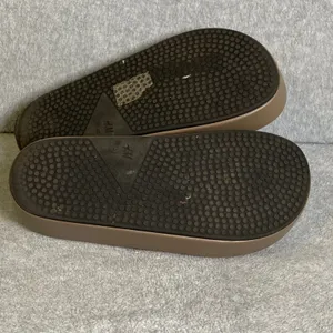 H&M Platform Slide Sandals Women's Size 40 US‎ 9 Taupe Brown Padded Chunky EUC thumbnail 7