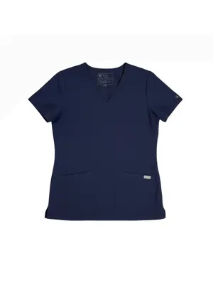 FIGS Navy Blue V-Neck Medical Scrub Top thumbnail 3