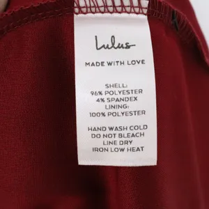 Lulus Burgundy Wine V-Neck Bodycon Wrap Tulip Skirt Cocktail Dress Medium NEW thumbnail 5