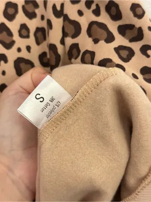 New Leopard Hoodie Sweatshirt and Sweatpants Set Small thumbnail 5