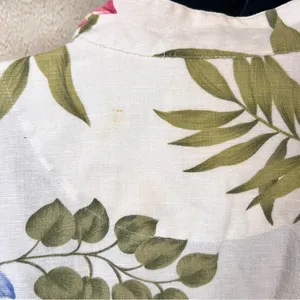 Coldwater Creek floral botanical print linen-blend button-down blazer jacket thumbnail 4