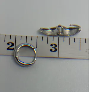 Silver color Stainless Steel Hoops Earrings thumbnail 5