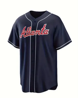 Braves Jersey Blue Size M thumbnail 1