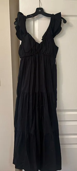Black Maxi Dress Size M thumbnail 1