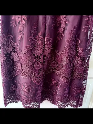 Nanette Lepore Sleeveless Lace Plum Mini Party Dress Sz 2 Formal Prom Wedding thumbnail 9