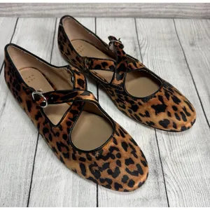 A New Day Women Tasmin Leopard Print Flats Size 10 thumbnail 2