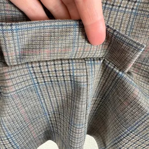 KAII Women Glen Plaid Single Button Blazer Gray Blue Pink Classic School Girl XL thumbnail 3