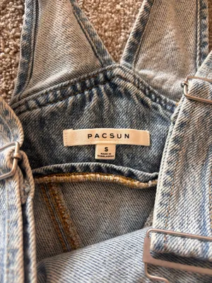 PacSun denim short overalls thumbnail 2