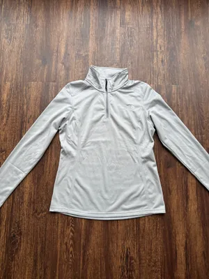 The North Face Women’s Gray 1/4 Zip Fleece Pullover Jacket Tech Glacier - Size M thumbnail 2