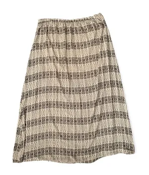 Umgee chiffon tan and brown maxi skirt thumbnail 1