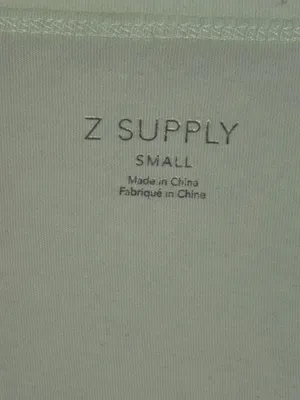 Z SUPPLY Organic V-Neck Tee in Whisper Mint thumbnail 3