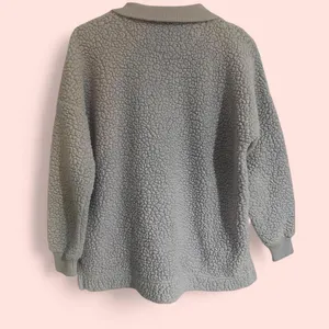 Women’s Aerie Dream Sherpa Quarter Zip Pullover Lilac Size XS thumbnail 6