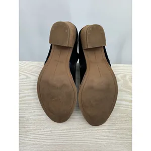 Dolce Vita Jana Black Suede Ankle Boots 7.5 Side Zippers Block Heel Western Boho thumbnail 4