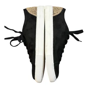 J.Crew Sneakers Women 8.5 Black Leopard Calf Hair Low Top Lace‎ Up AS687 FA20 thumbnail 9
