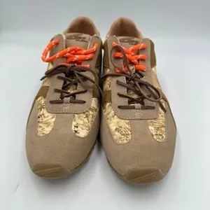 Sam Edelman Women's Size 9 Sneakers Tan Camo Tropical Print Lace Up Casual Shoes thumbnail 7
