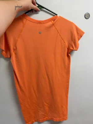 Orange Lululemon Swiftly Tech Short Sleeve thumbnail 2