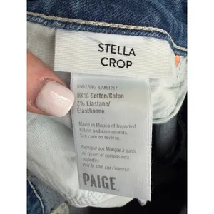 Paige‎ Stella Crop High Waisted Women's Jeans size 31 NWT thumbnail 5