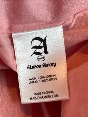 Maison Amory Maternity Sleeveless Eyelet Maxi Dress Pink Cotton Crocheted Sz S thumbnail 13