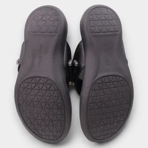 Minnetonka Silverthorne 360 Womens 9 Black Leather Concho Sandals thumbnail 8
