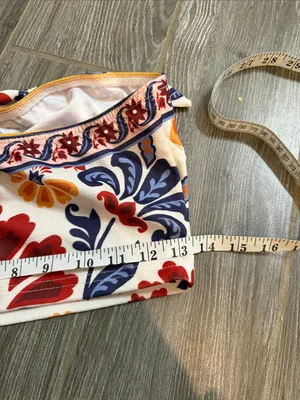 Shein High-Waist Floral Print Women's cropped bandeau shorts set Small NWOT thumbnail 9