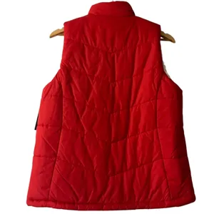 NBA Bulls Red Puffer Sherpa Vest Reversible Womens Small Full Zip‎ Sleeveless thumbnail 2
