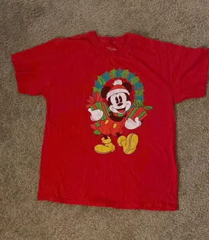 Disney Christmas red shirt large thumbnail 1