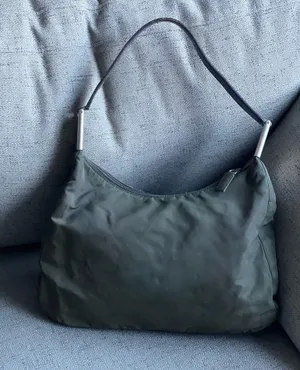Prada Vintage Nylon Leather Shoulder Bag green thumbnail 1