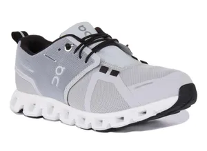 On Cloud 5 Waterproof Women Size 10 Running Shoes Gray Black Activewear Walking thumbnail 1