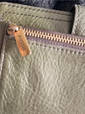 Fossil Olive Leather Snap Wallet with Pebble Texture thumbnail 8