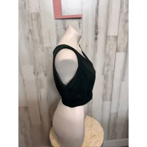 Nike green Cropped Tank Top XL Women’s Athletic Sleeveless Swoosh Logo Activewea thumbnail 3