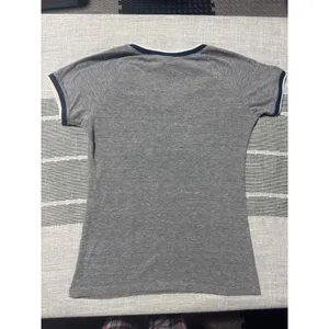 5th and Ocean Red Sox V Neck T Shirt Women's Medium Gray‎ Baseball Tee thumbnail 5