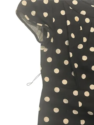 Boden‎ Black Sheath Dress with Tan Polka Dots thumbnail 3