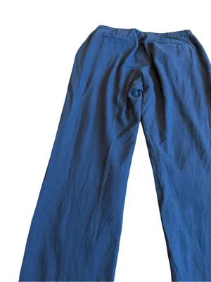Marine Layer Navy Blue Pull-On Pants Cropped Length Stretch Casual Size Small thumbnail 9