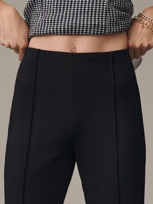 Maeve Poppy Kick Flare Pull On Black Pants Small thumbnail 2