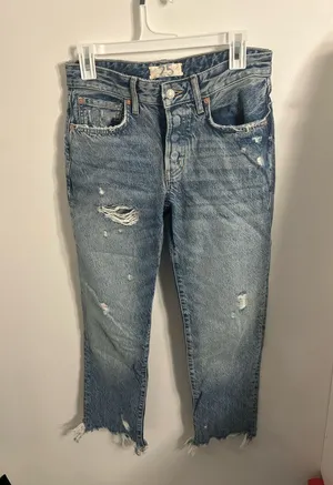 Free People Distressed Jeans thumbnail 1