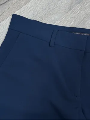 Victorias Secret Tapered Leg Ankle Pants Trousers Blue 8 Mid‎ Rise Lightweight thumbnail 4
