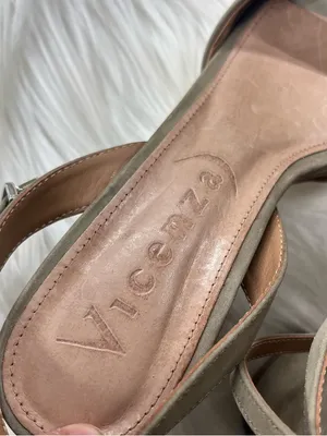 NEW Anthropologie Vicenza Strappy Platform Heels in Olive Green size 6 women’s thumbnail 8