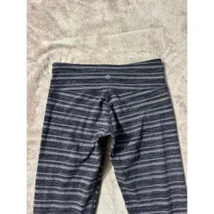 Lululemon Women's Wunder Under Crop III Space‎ Dye Twist Sapphire Blue Size 6 thumbnail 3