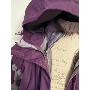 Cabelas Womens Primaloft Insulated Winter ski Jacket Purple Grey Hooded Small S‎ thumbnail 5