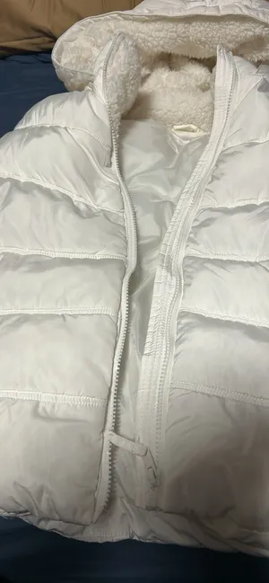 Zipper vest warm cute white thumbnail 3