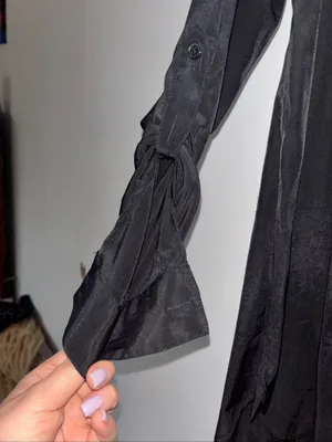 Express The City Shirt Black Button Down Blouse XS thumbnail 4