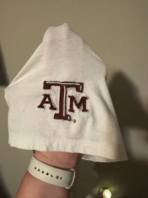 Thrifted Texas A&M Tshirt White Size XL thumbnail 4