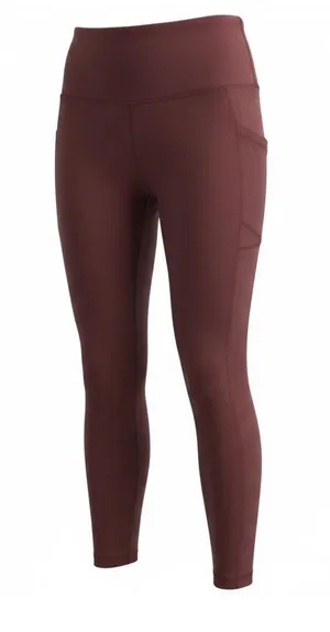 Yogalicious Lux Burgundy High-Waist Pocket Leggings Size S thumbnail 1