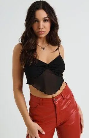 Garage Handkerchief Tank W/ Ruching (sold out online) thumbnail 1
