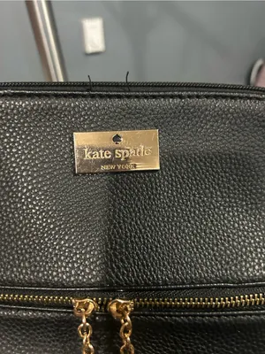 kate spade Black Pebbled Leather Crossbody with Tassel Zipper thumbnail 2